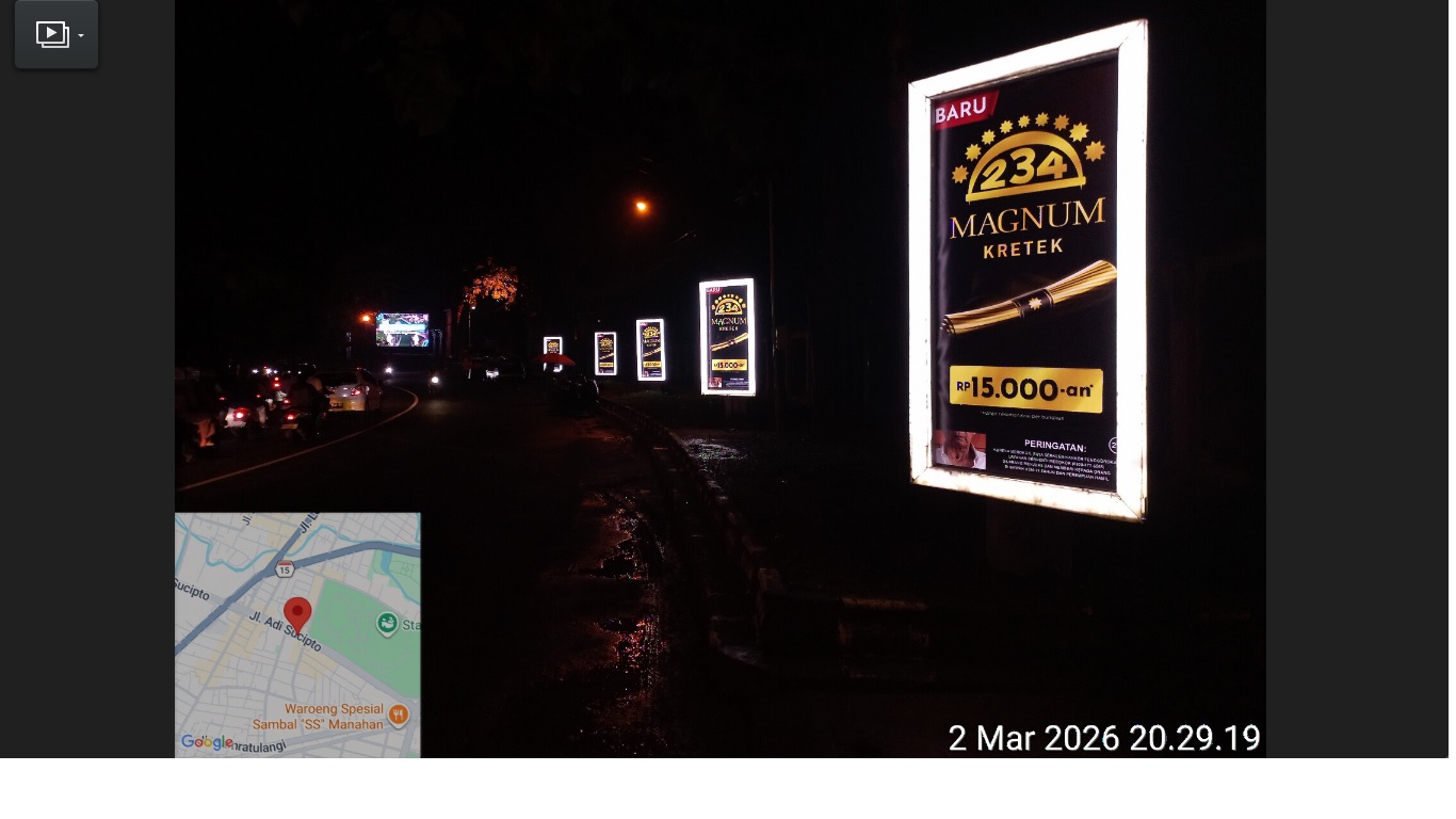 Street Sign Neon Box 234 Magnum Kretek